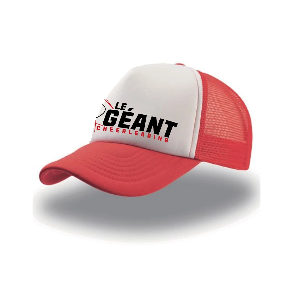 Le Géant Trucker-Cap (White/Red/Red)