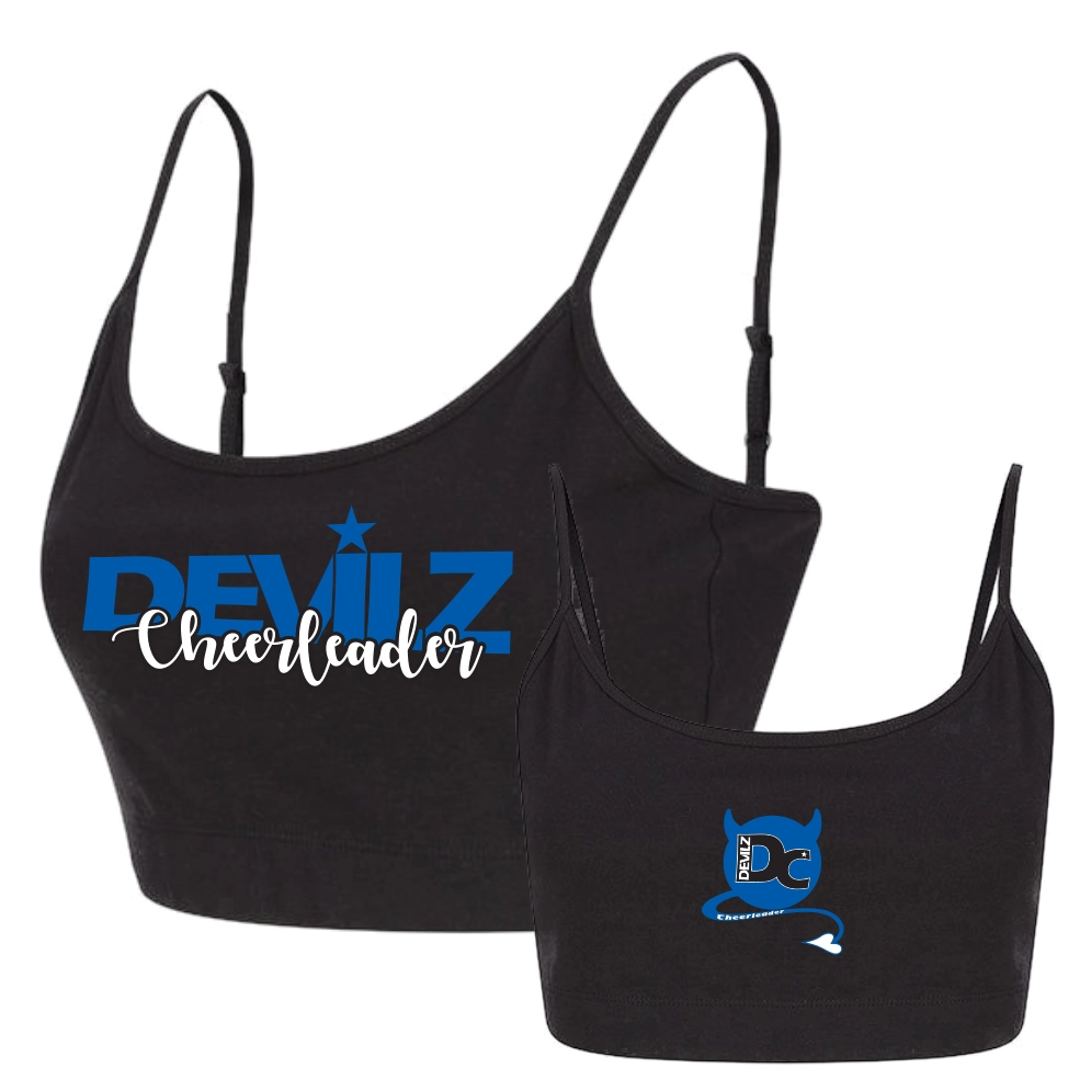 Devilz Cheerleader Cropped Top (Black)