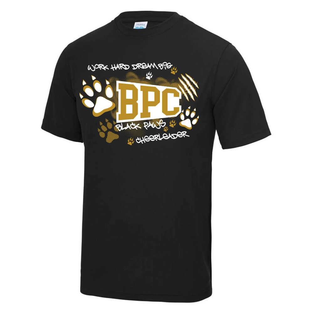Black Paws Cheerleader Vereinsshirt (Black)