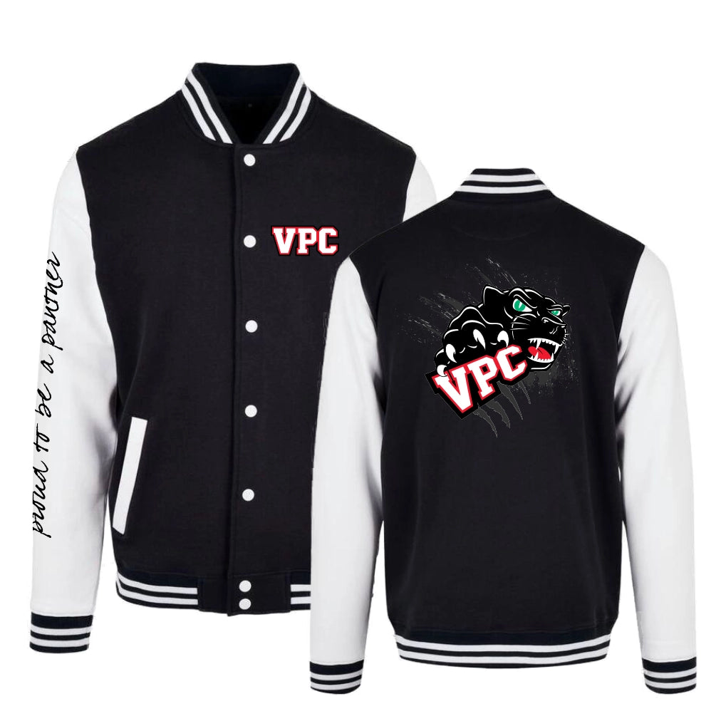 V-Town Panthers Cheerleader Collegejacke (Jet Black/White)
