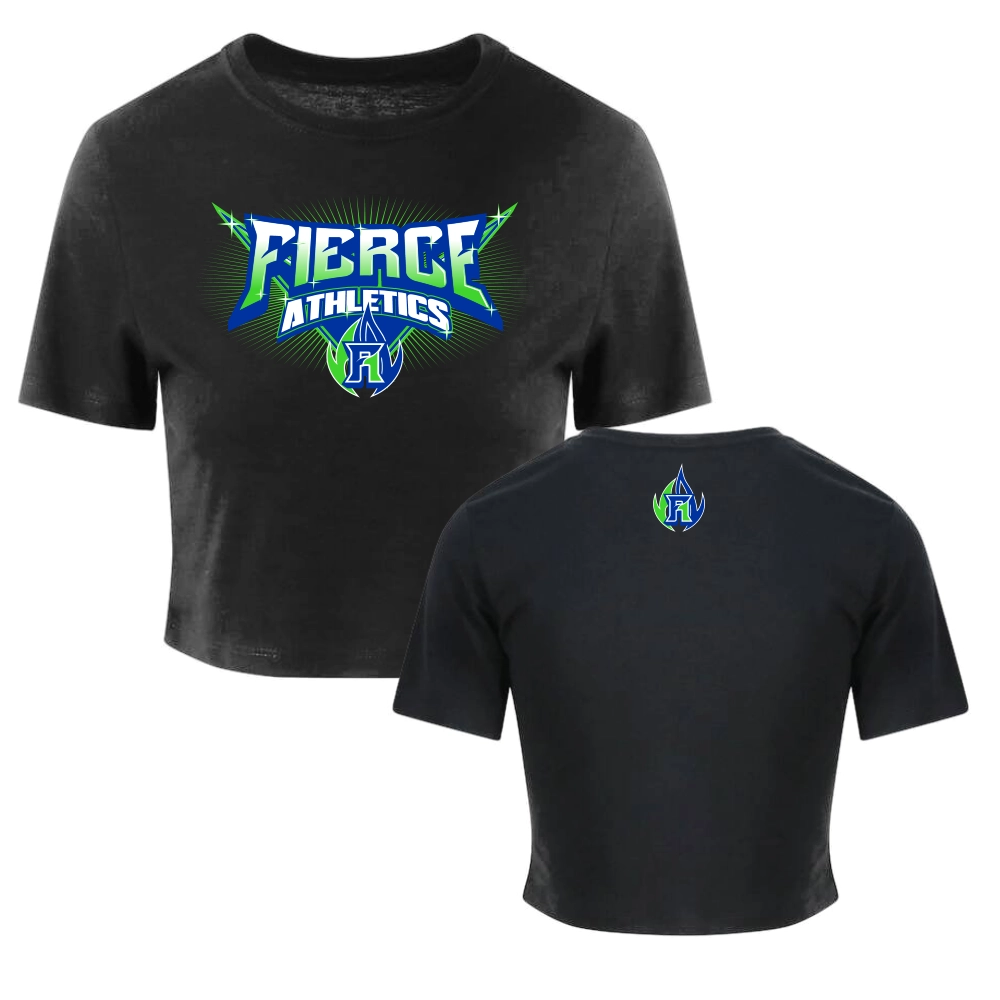 Fierce Athletics Cropped Shirt (Black)