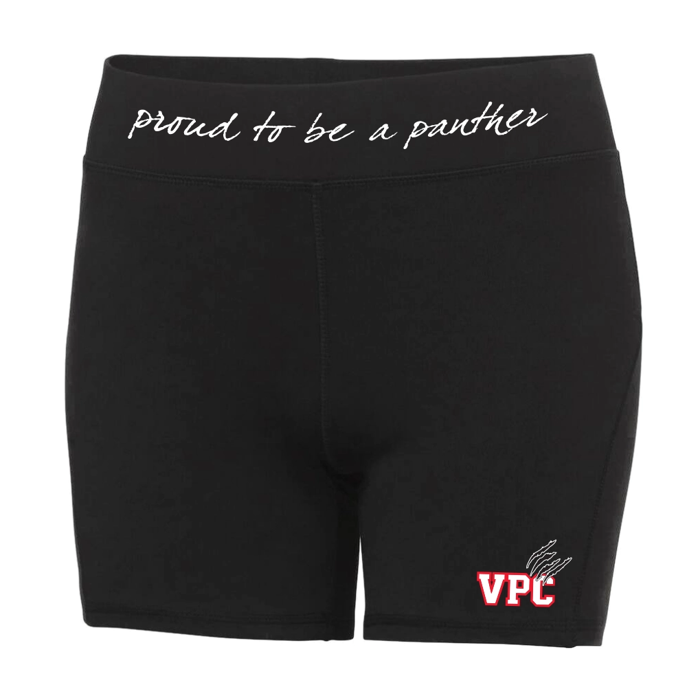 V-Town Panthers Cheerleader Pro Shorts (Jet Black)