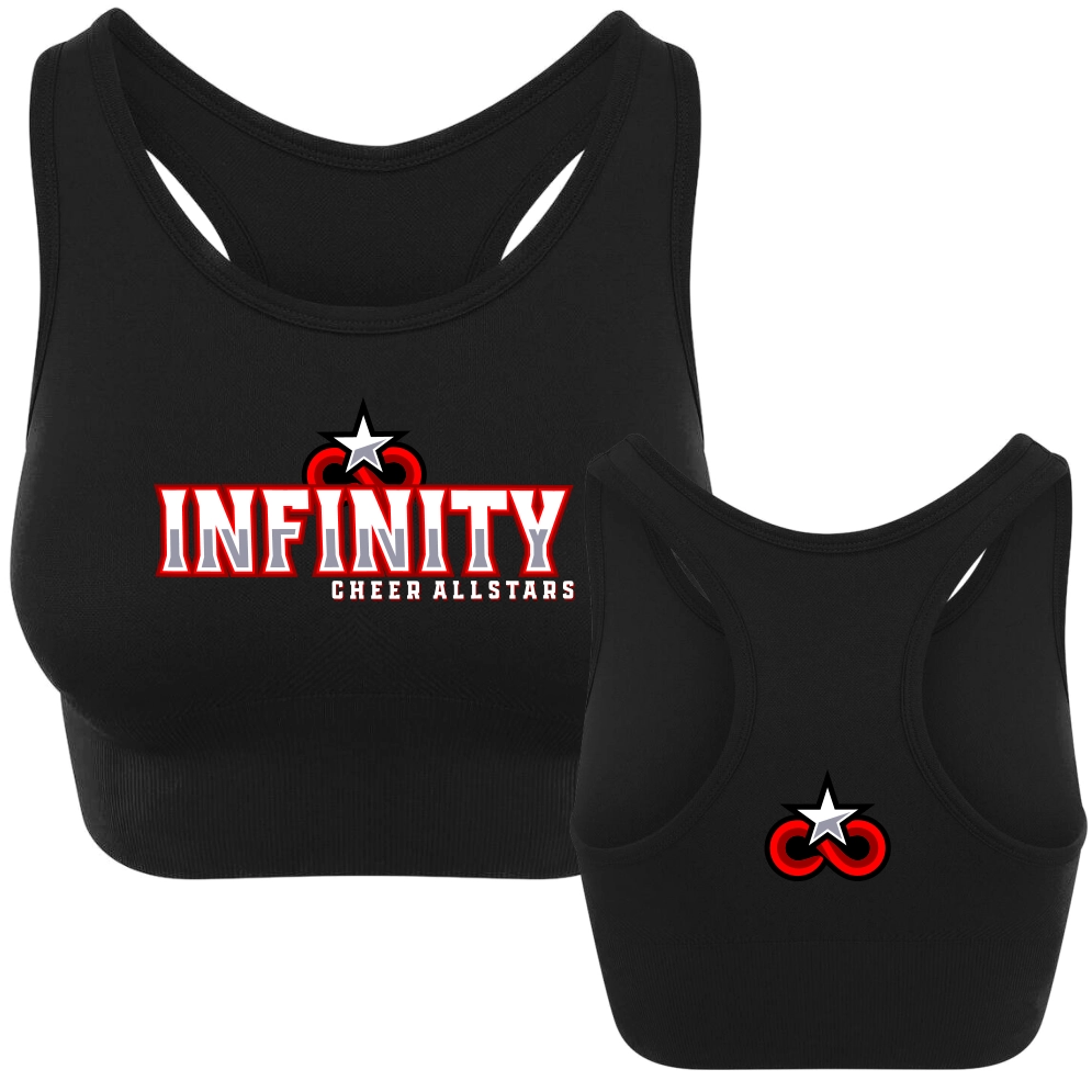 Infinity Cheer Allstars Sporttop/Bra (Jet Black)