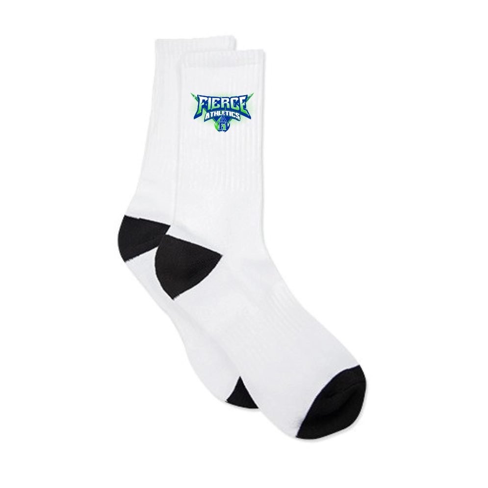 Fierce Athletics Socken (Weiss/Schwarz)
