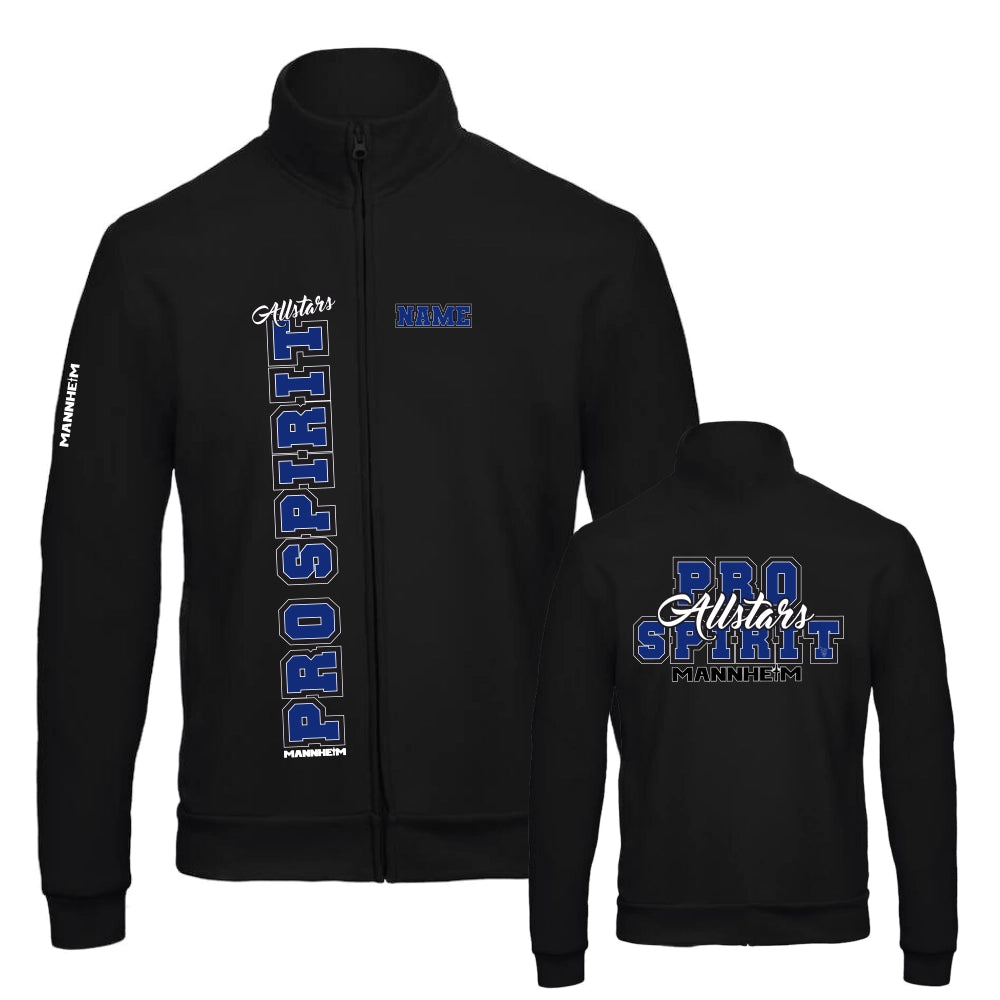 Pro Spirit Allstars Jacke + Name (Black)
