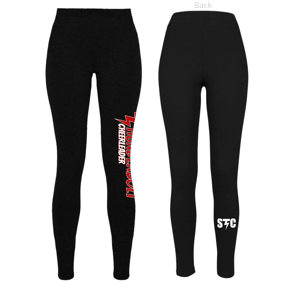 Thunderbolt Cheerleader Leggings (Black)