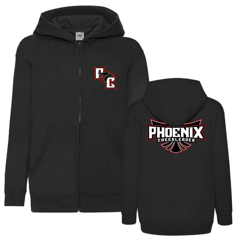 Phoenix Cheerleader Hooded Sweatjacke (Black)