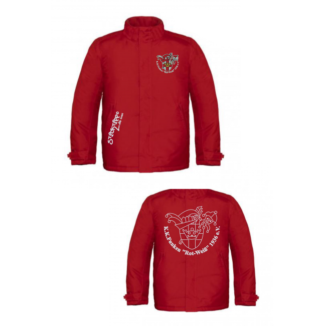 MEN Heavy Weight Jacket  KK Funken Rot-Weiß bestickt