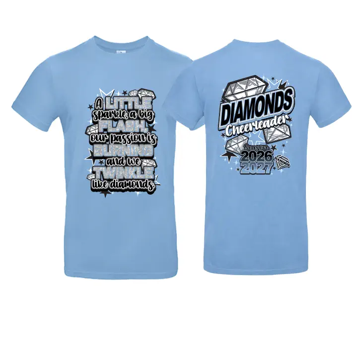 Diamonds Cheerleader Seasonshirt 26/27 (Sky Blue)