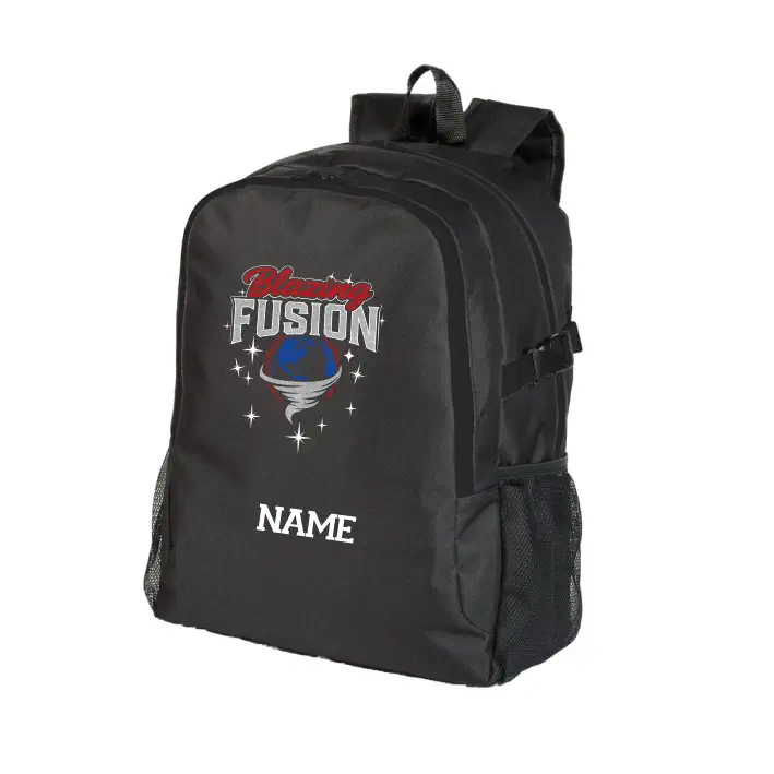 Blazing Fusion Rucksack mit Name (Black/Black)