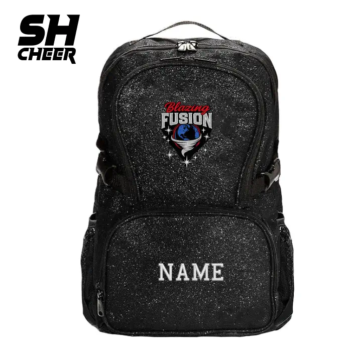 Blazing Fusion SHCheer Glitter Backpack (Black)