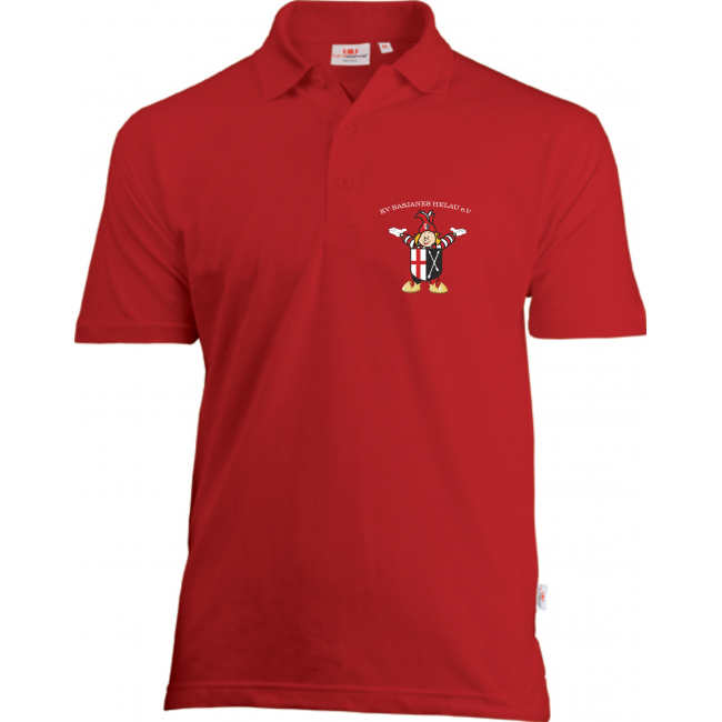 Basicpolo Uniwear Herrn Polo rot bestickt