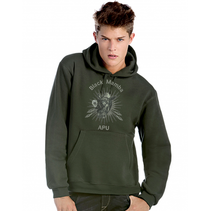 Kapuzen-Sweatshirt - WU620 bestickt Black Mamba VS mitte
