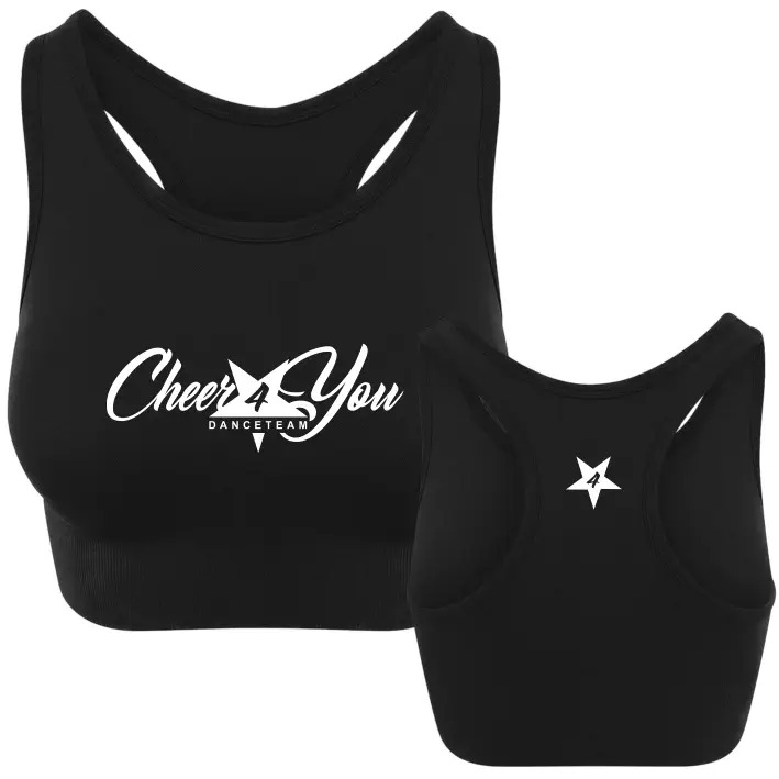 Cheer4You Sporttop/Bra (Black)