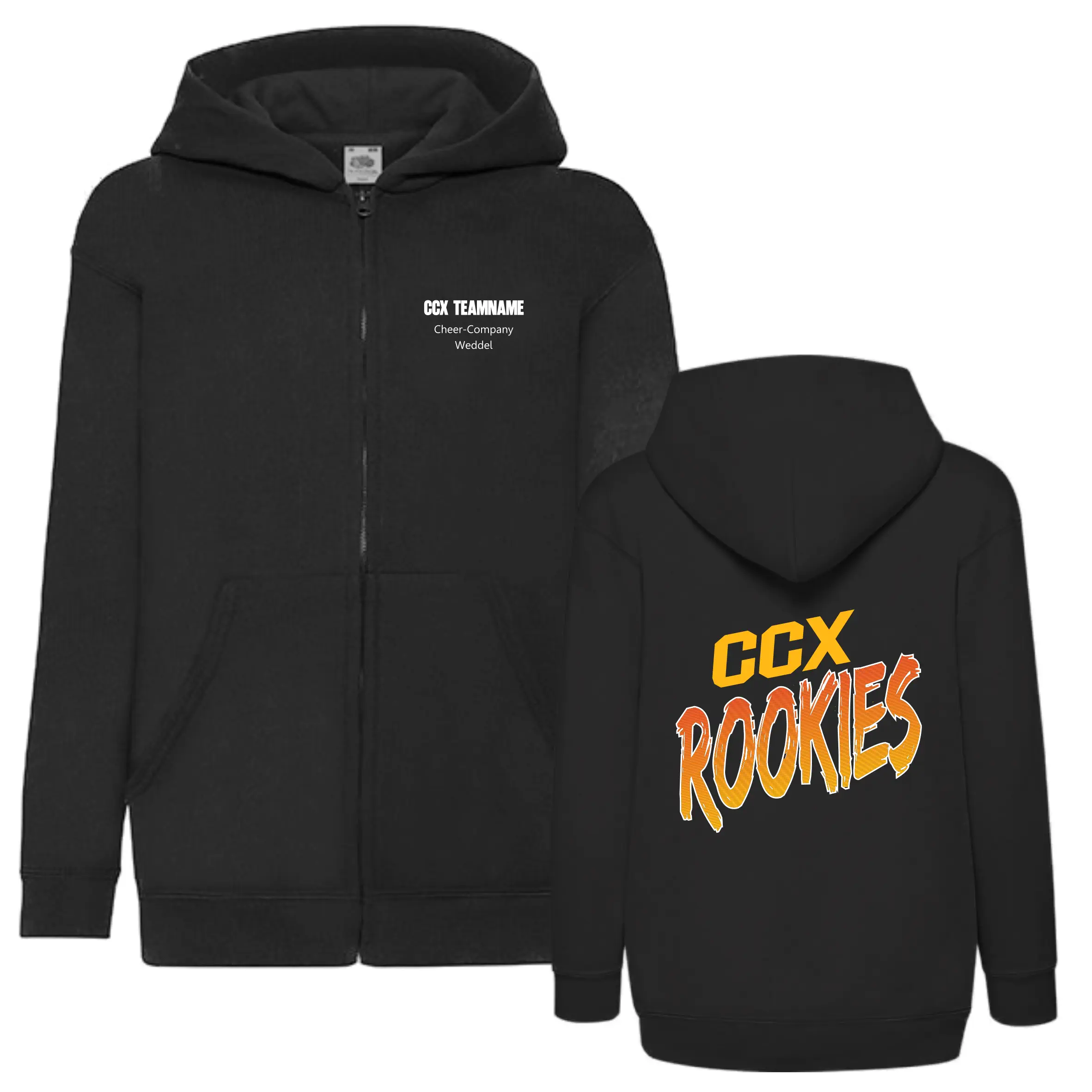 Geschützt: Cheer Company Weddel CCX Rookies Hooded Jacke (Black)