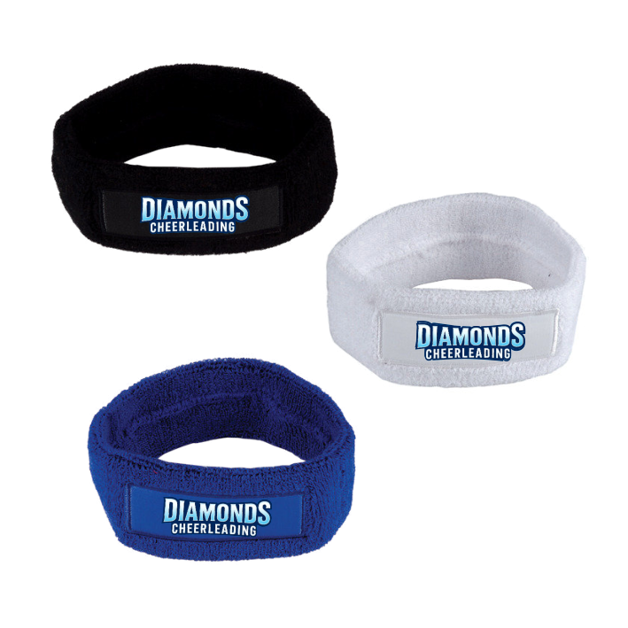 Celler Diamonds Cheerleader Schweißband (Black / White / Royal Blue)