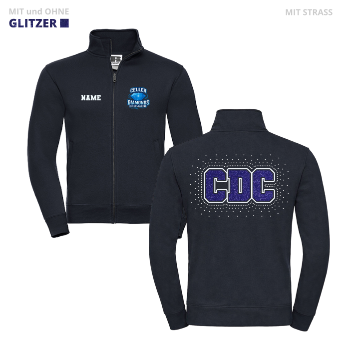 Celler Diamonds Cheerleader Strass Jacke (French Navy)