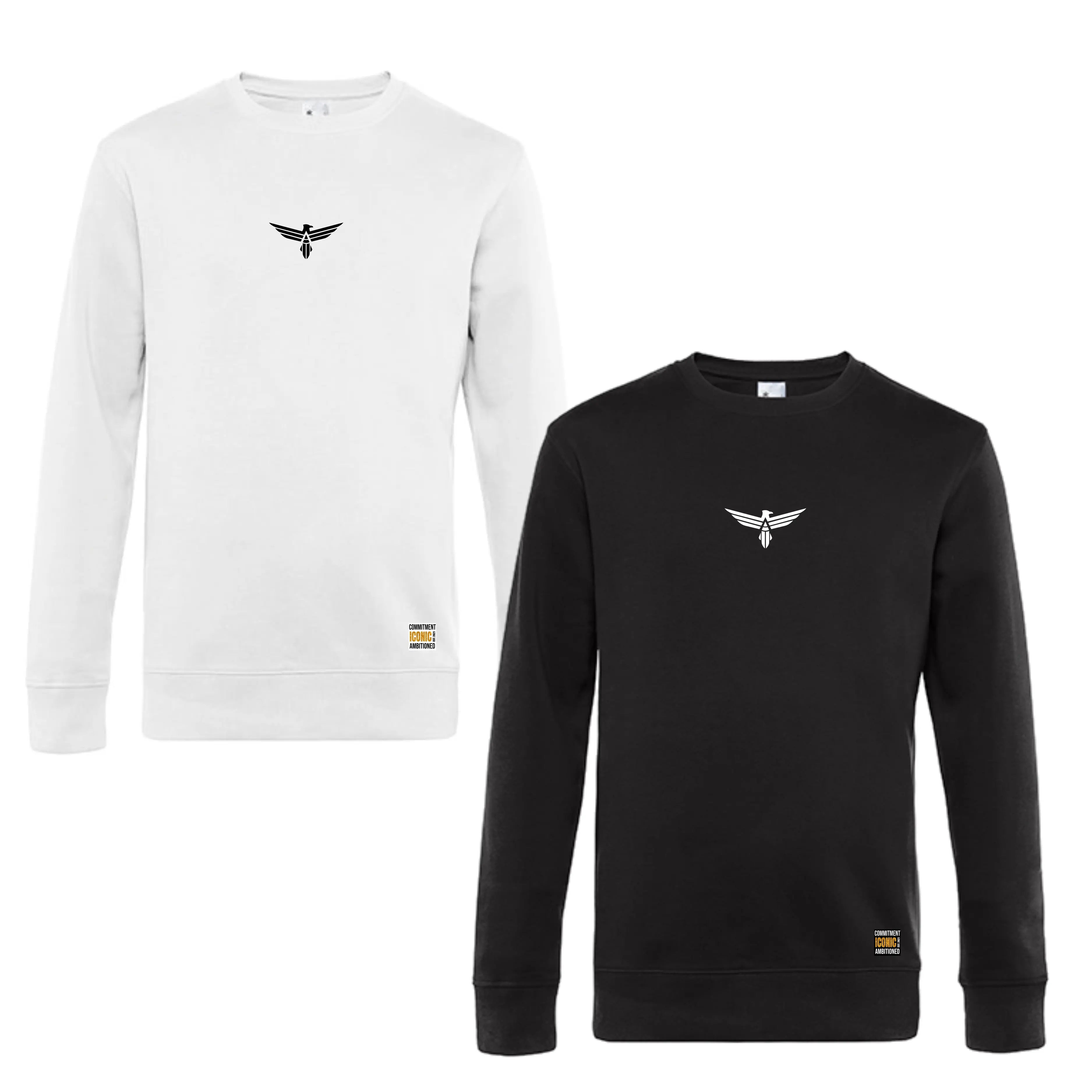 Cheer Inc Allstars King Crew Neck Pullover mit Stick und 3D Patch (Black/White/Navy/Dark Cherry/Heather Grey))