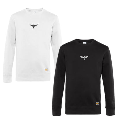 Cheer Inc Allstars King Crew Neck Pullover mit Stick und 3D Patch (Black/White/Navy/Dark Cherry/Heather Grey))