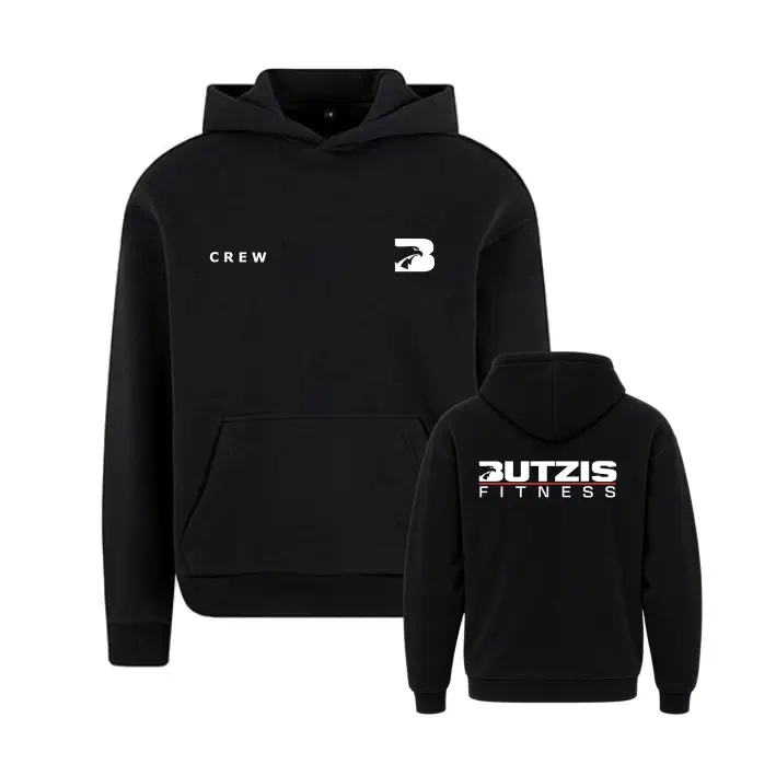 Butzis Fitness Crew Fluffy Hoody (Black)