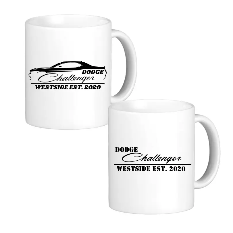 Dodge Challenger Westside Tasse (White)