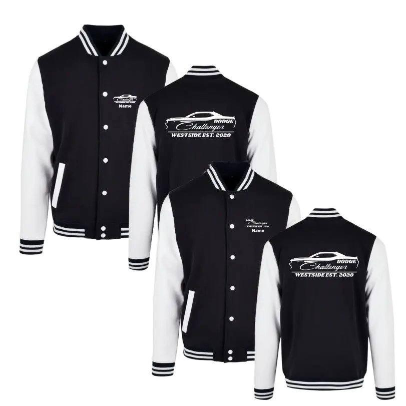 Dodge Challenger Westside Collegejacke (Black/White)