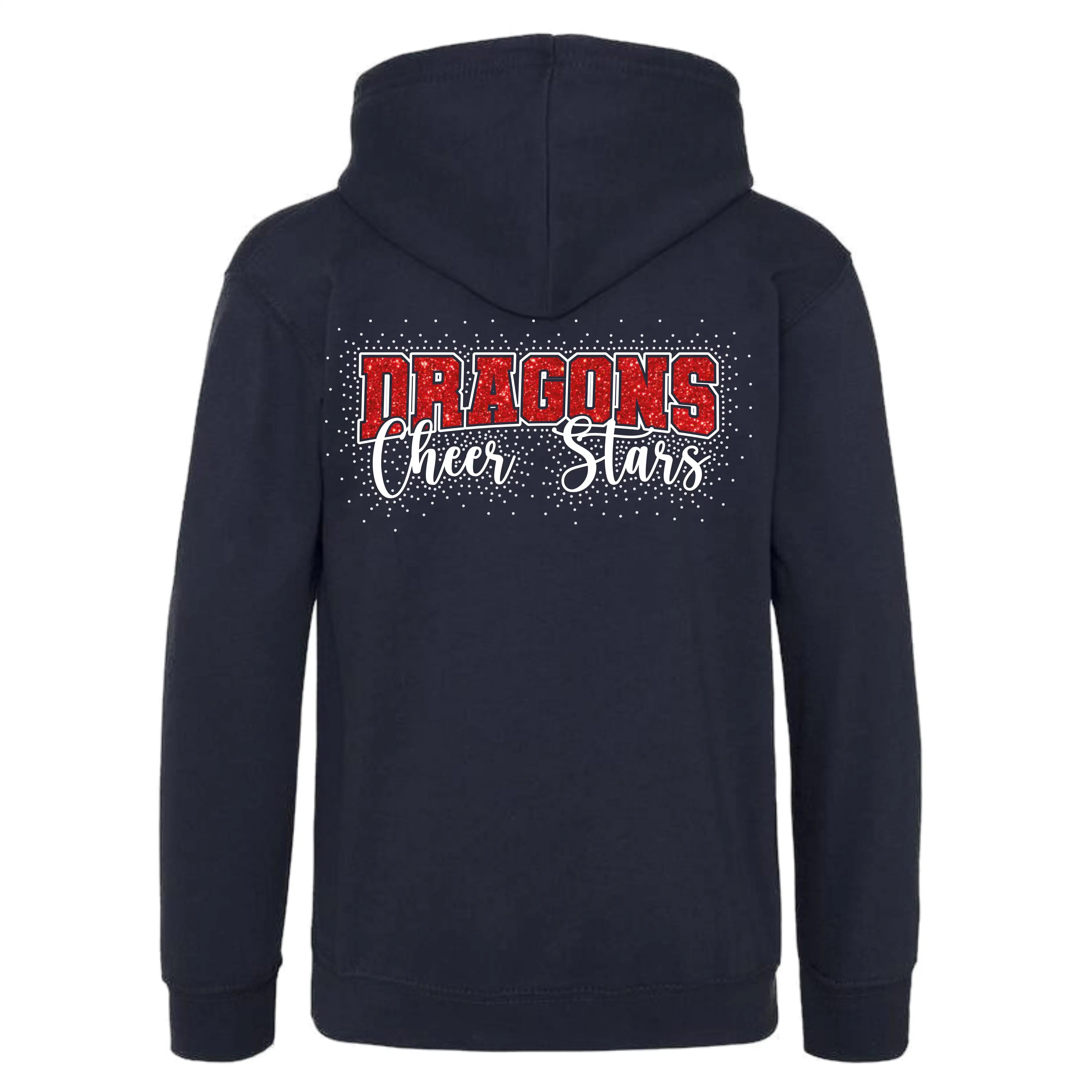Dragons Cheer Stars Hooded Strass Jacke (Black)