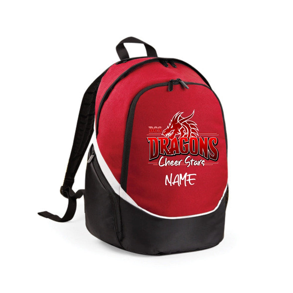 Dragons Cheer Stars Rucksack (Red/Black/White)