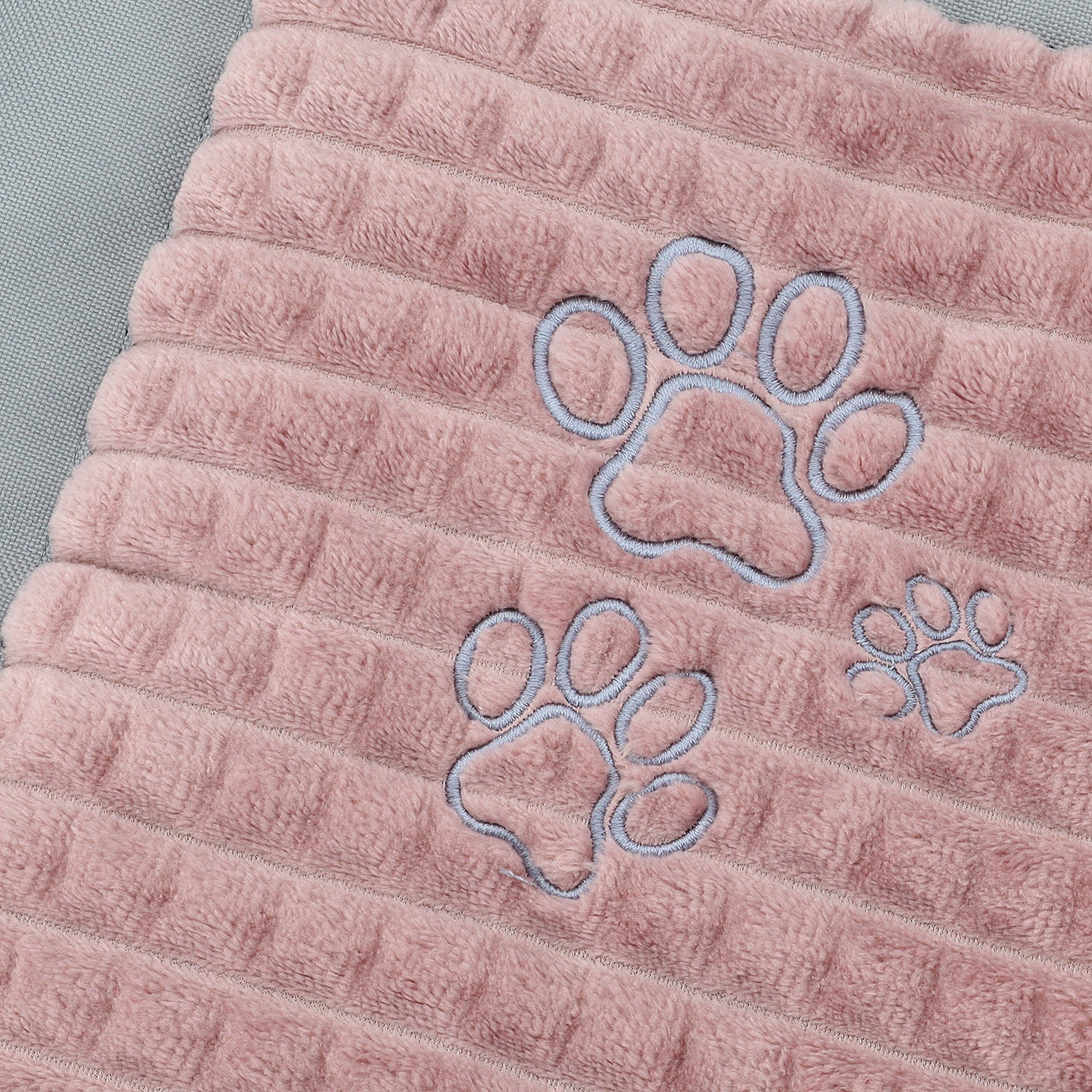 Faltbare Hundedecke grau/rosa in verschiedenen Größen