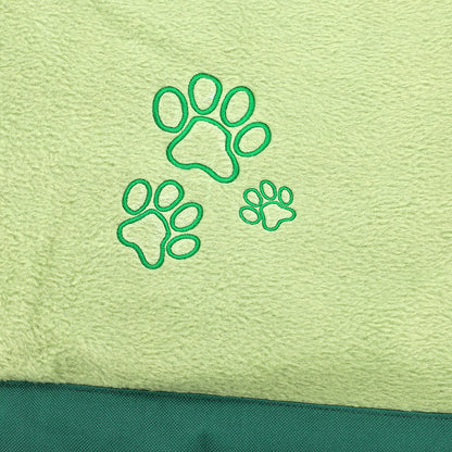 Faltbare Hundedecke grün/lindgrün in verschiedenen Größen