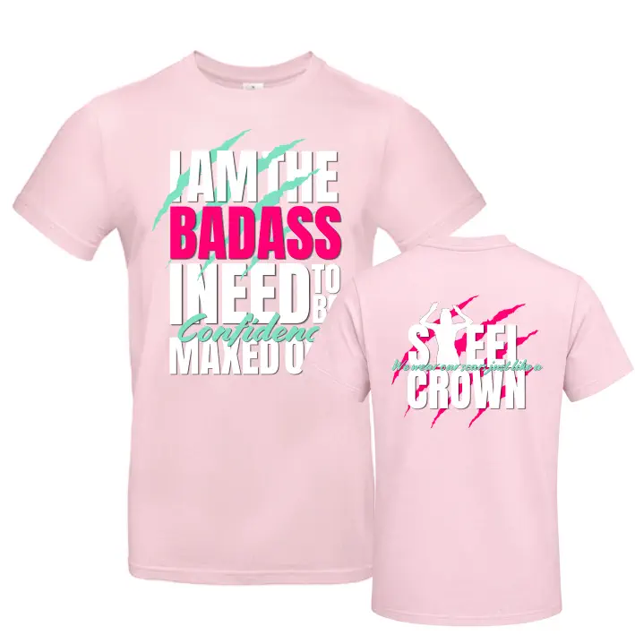 Hawks Cheer Acadamy Shirt STEEL Crown (Orchid Pink)