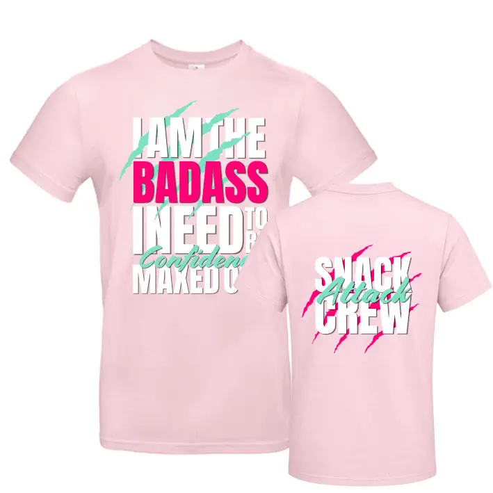 Hawks Cheer Acadamy Shirt SNACK Crew (Orchid Pink)