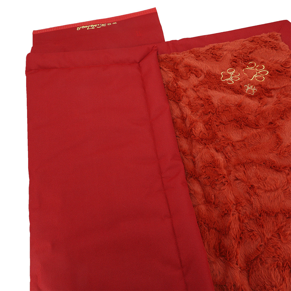 Faltbare Hundedecke rot/rot in verschiedenen Größen