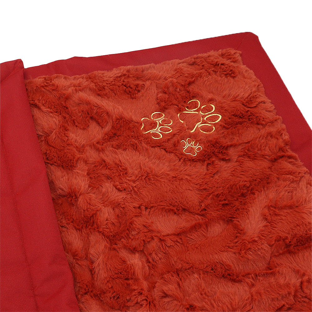 Faltbare Hundedecke rot/rot in verschiedenen Größen