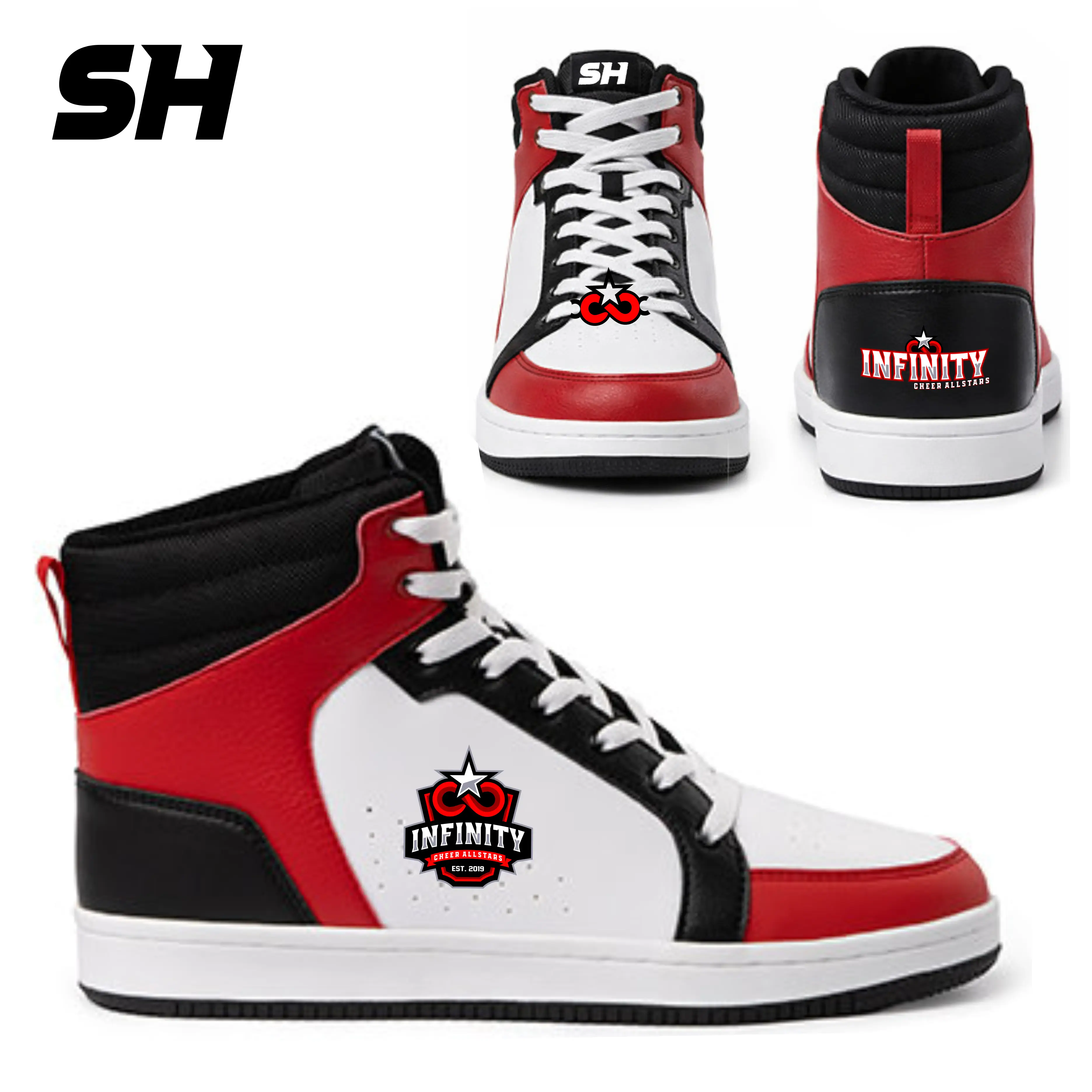 Infinity Cheer Allstars Leisure SH Streetwear (Black/Red)