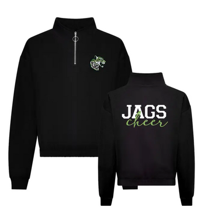 Jags Cheerleader Cropped Zip Sweat (Black)