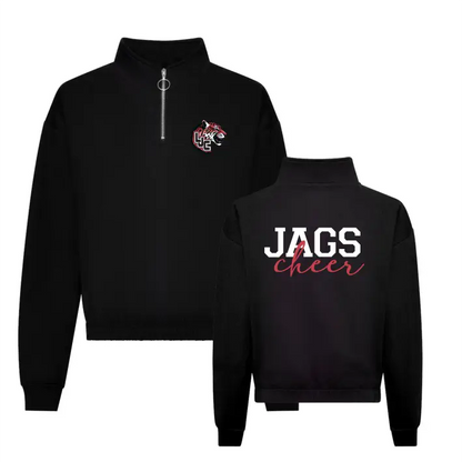 Jags Cheerleader Cropped Zip Sweat (Black)