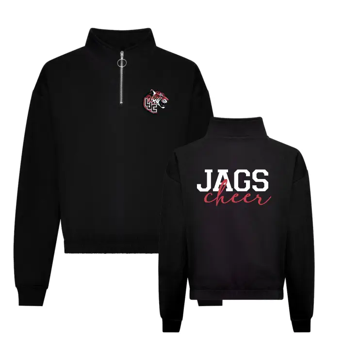 Jags Cheerleader Cropped Zip Sweat (Black)