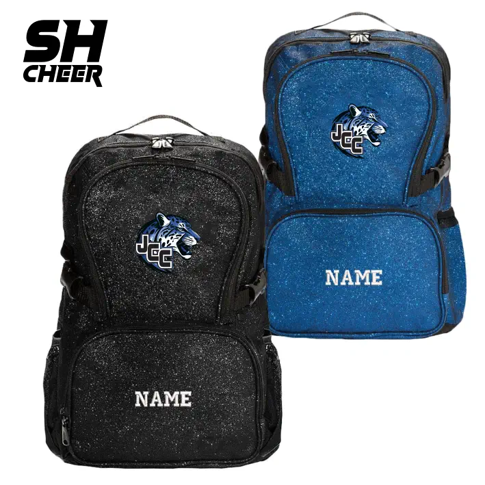 Jags Cheerleader SHCheer Glitzer Backpack (Black/Blue)