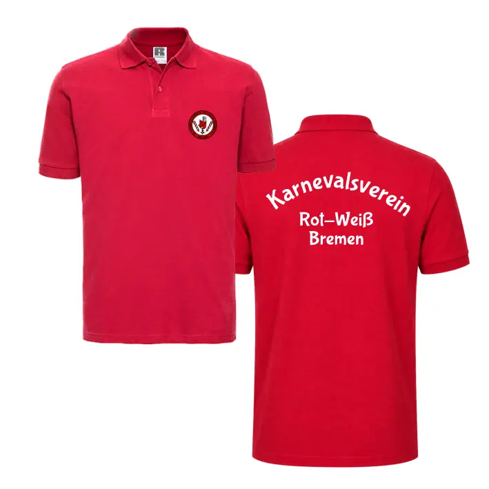 Karnevalsverein Rot-Weiss Bremen Vereins-Poloshirt (Red)