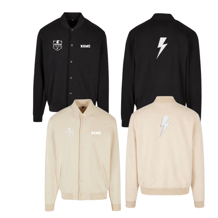 Lightning Tonal College Jacket (Black/Sand)