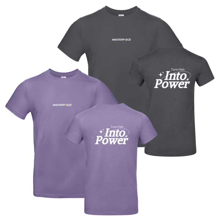 Masterpiece Coaching Power Shirt  (Dark Grey/ Millennial Lilac)