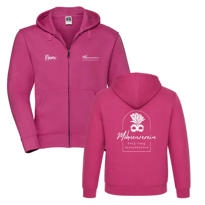 Möhnenverein Sessenhausen Hooded Sweatjacke (Fuchsia)