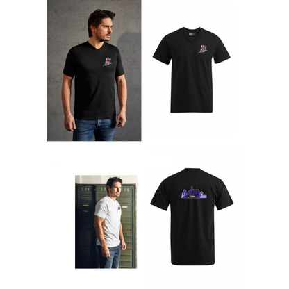 MEN Basic V-Neck T-Shirt TUS St. Sebastian bedruckt oder gestickt