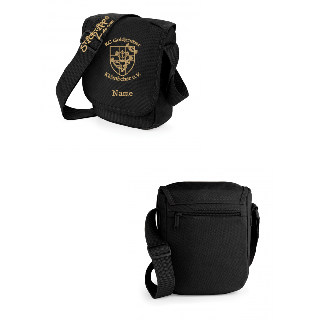 Mini Reportertasche KC Goldgruber Klömbcher bestickt
