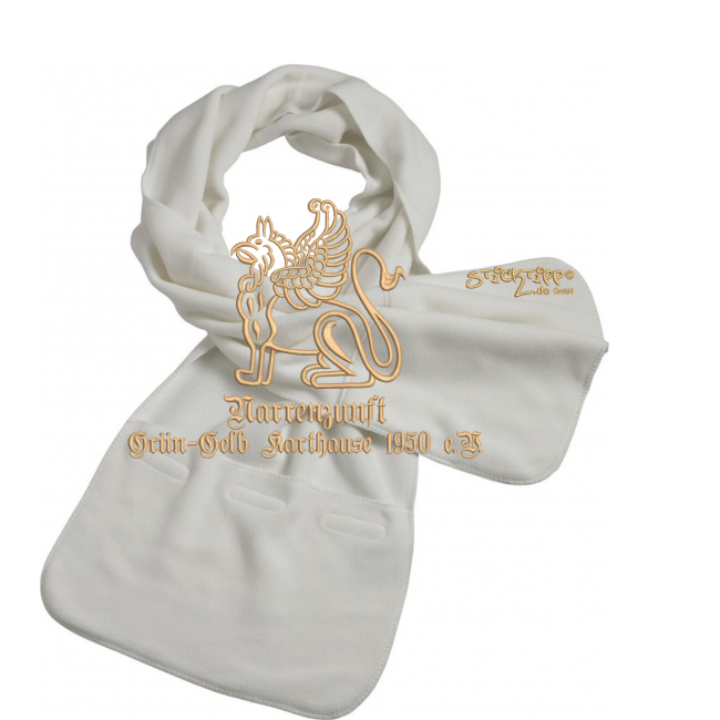 Fleeceschal mit Tasche bestickt mit NZGG