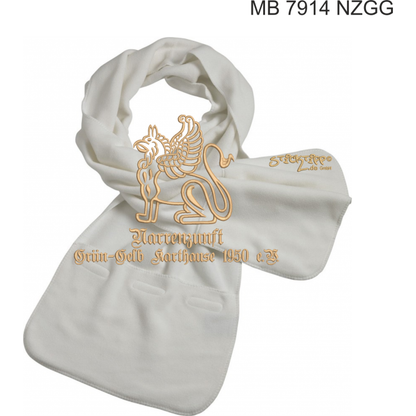 Fleeceschal mit Tasche bestickt mit NZGG
