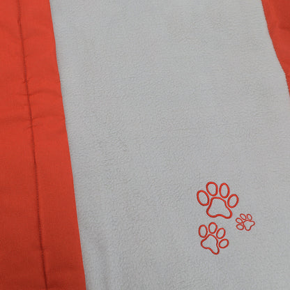 Faltbare Hundedecke orange/grau in verschiedenen Größen