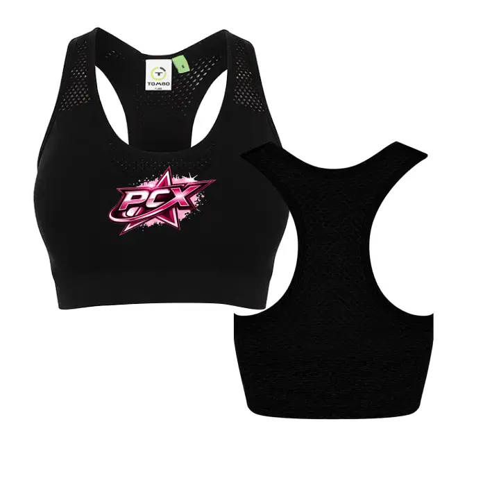 Pink Cheer X-Treme Sporttop/Bra (Jet Black)