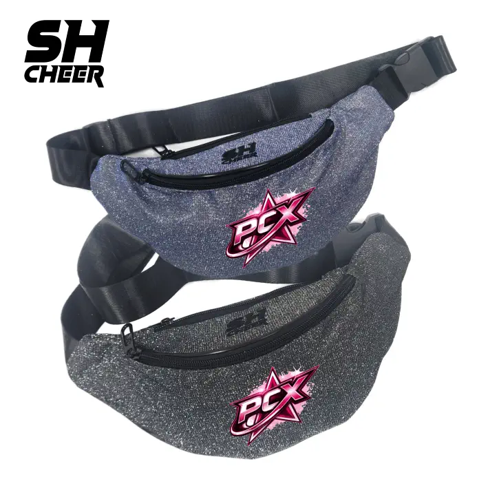 Pink Cheer X-Treme SHCheer Glitzer Belt Bag V2 (Black/ Blue)